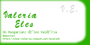 valeria eles business card